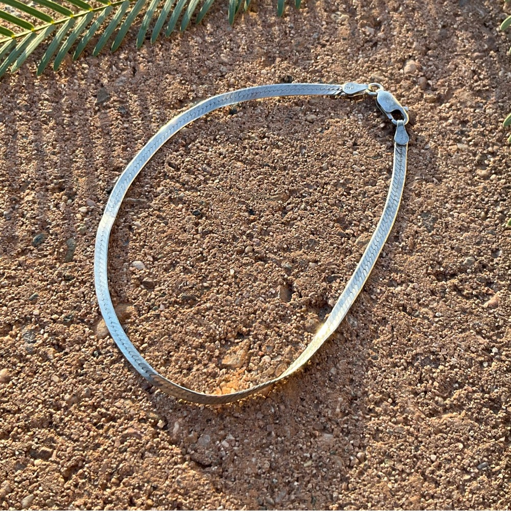 Italian Silver Snake Chain Bracelet